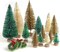 30 Pieces Miniature Sisal Frosted Christmas Trees Table Top Decoration (30 Pcs)